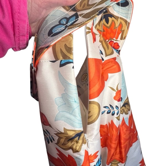 Talbots 100% Silk Floral A-Line Skirt Size 4 - Picture 6 of 8